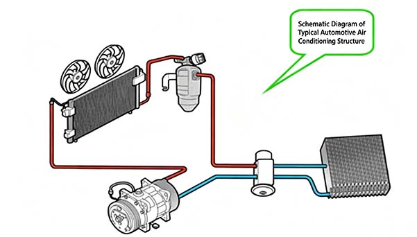 Rohrleitungen der Autoklimaanlage